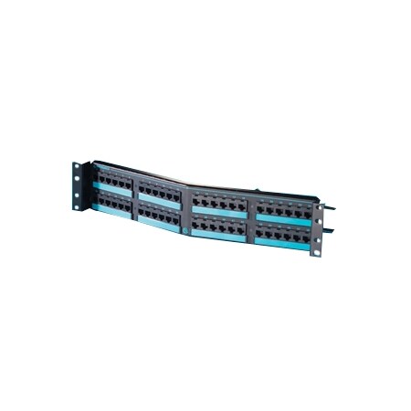 Ortronics 48-PORT PANEL 110ANGLED 8W8P, T568A/B CAT5E IP1 CLARITY 5E,  PHA5E6U48